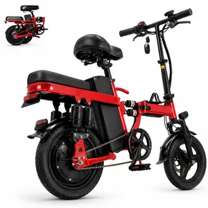 Ebikes for Adults - Electric Folding Ebike with 750W Motor, 48V 15Ah Battery, 20+MPH，20-30miles, 14-Level Shock Absorption, UL2849 Certifiedfoldable electric bicycle f12 bicicleta bateria squad bike to  Seat Foldable