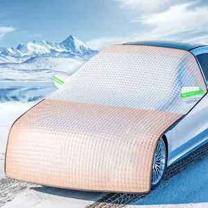 Windshield Cover for Ice, Snow & Frost Protection (105*93inches), All-Weather Car Roof Windshield Protector for Sedans, SUVs & Hatchbacks