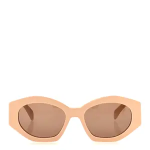Pre-owned Pre Owend Celine Acetate Triomphe 01 Sunglasses CL 40238U Beige