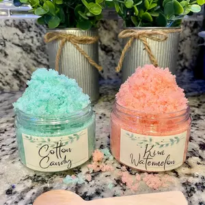 Natural Sugar Scrubs - Gently Exfoliates Dead Skin Cells - Leaves Skin Feeling Soft & Smooth - Range of Scents Available Body Care Exfoliant Cosmetic Cleanser
