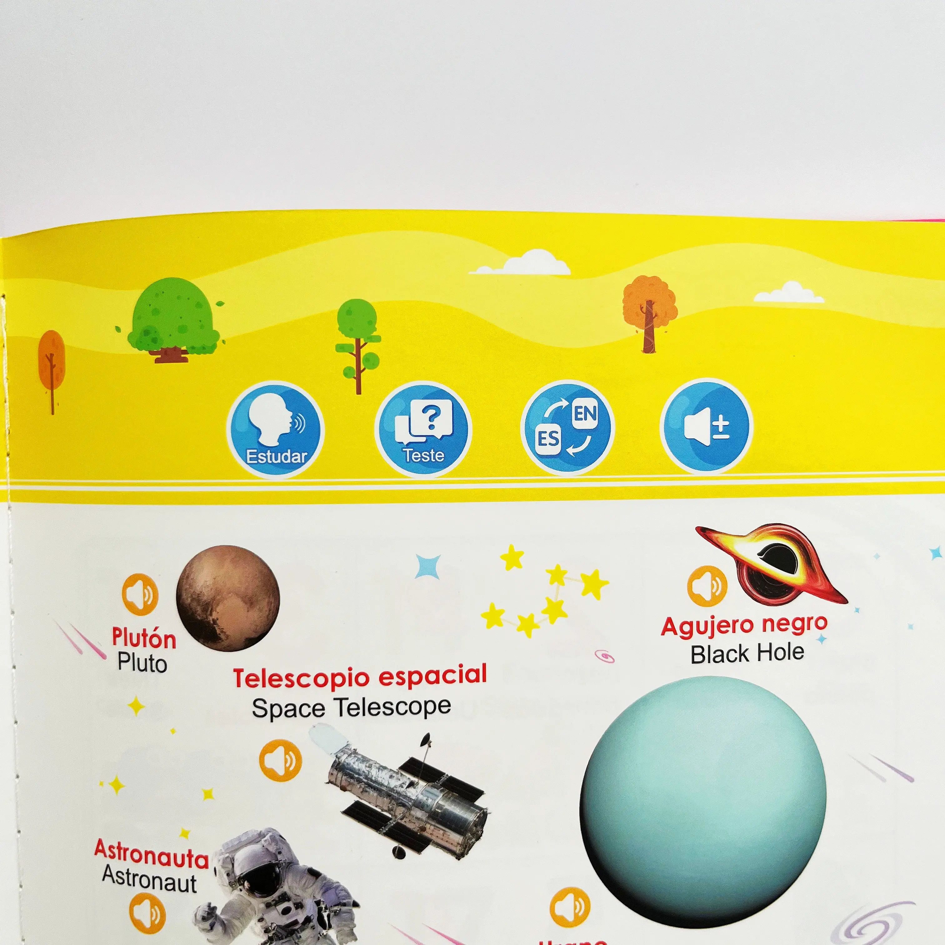 My First English Sound Toy - Livre Sonore 470+ Mots, 21 Thèmes, Apprentissage Interactif Anglais, Cadeau éducatif Dès 3 Ans