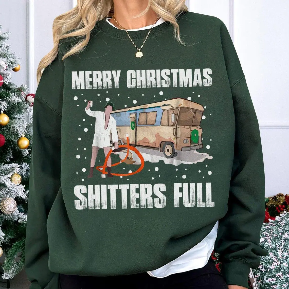 Vintage Merry Christmas Shitters Full Christmas Sweatshirt, National Lampoon's Christmas Vacation Shirt, Christmas Xmas Gift, Fan Movie Gift