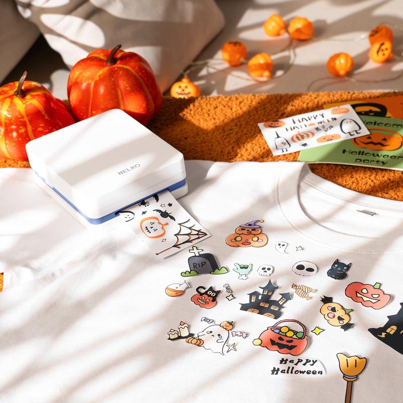 Nelko Pocket PP03 Instant Smartphone Inkjet Photo Printer With 100 Photo Papers, Portable Mini Color Wireless Mobile Printer, Bluetooth Compatible with iOS & Android Devices, Fun Editing App, Ideal Valentine's Day Gift