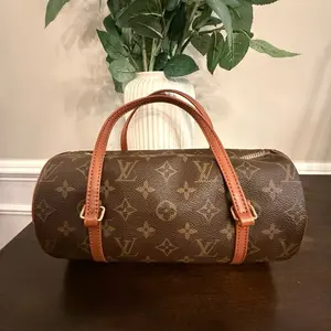 Pre-owned Louis Vuitton Canvas Shoulder Bags Monogram 10 inch Pappilion 1982