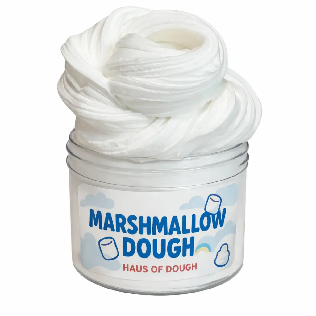 Marshmallow Dough Slime, Scented Sensory Toy for Stress Relief, Moldable Play for Kids