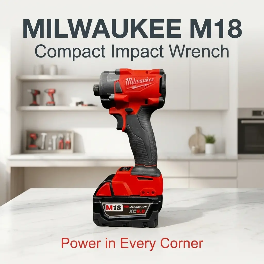 Milwaukee M18 2855-20 Hardware Cordless High Torque Impact Wrench - 1/2" Square Drive Friction Ring, 4-Mode Speed Control, Compact Lithium-Ion DIY Power Tool, Precise Torque Adjustment, Quick Socket Changes, LED Light, for Assemblers, Engine Work gun, Diy