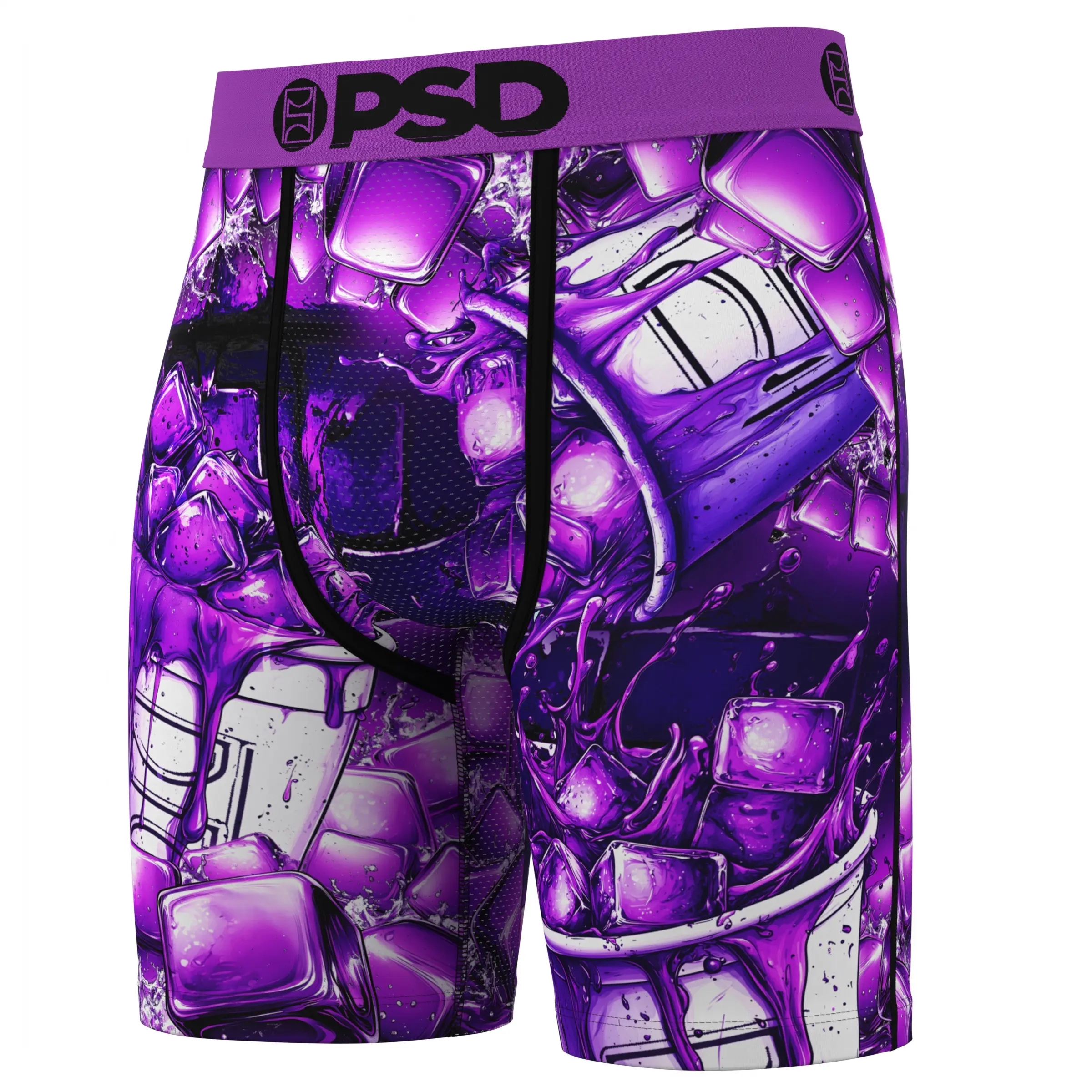 PSD Mens Drowned Out Boxer Brief - Standard Length 7 Inch Inseam, Soft and Breathable Poly Blend Fabric
