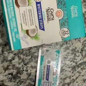 GuruNanda Teeth Whitening Strips - 16 Day Treatment (16 Packets - 2 Strips per pack) - Non-Slip, Dry Strip Technology