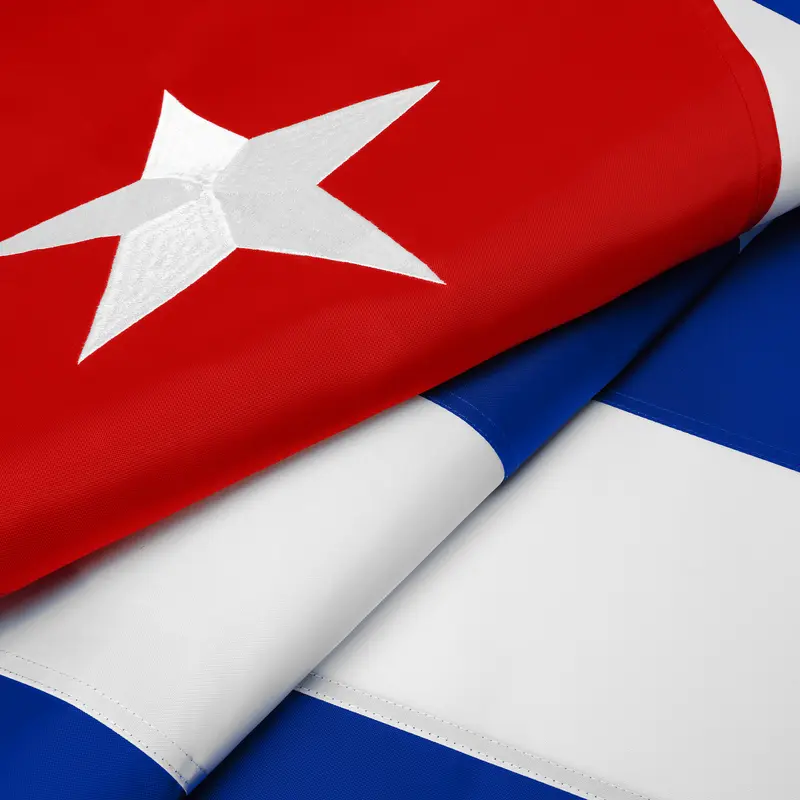 G128 Cuba Cuban Flag | 3x5 Ft | ToughWeave Series Embroidered 300D Polyester | Country Flag, Embroidered Design, Indoor/Outdoor, Brass Grommets