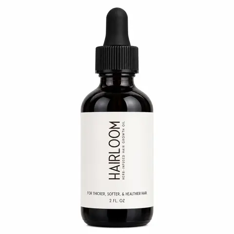Hairloom Herbal Hair Growth Oil - 10 Herbs & 10 Nourishing Oils Infused for 60 Days - Strengthening Haircare with Coconut Avocado Argan Olive Jojoba