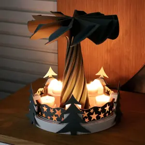 Rotating Carousel Centerpiece - Captivating Display for Holiday Decor & Everyday Use - Enhances Any Room with Enchanting Design