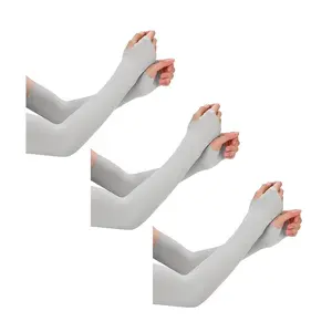 3 Pairs Cooling Arm Sleeves,Arm Sleeves Breathable, Stretchable, QuickDrying For Sports & Daily Use, Unisex lce Fabric, Elastic Fit, SunProtection Accessory For Summer Activities, Cycling