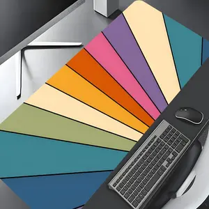 Colorful Rectangle Gaming Mouse Pad, Multi-size Rubber Pad, Non-slip Lock Edge Work Pad, Suitable for Laptop, Desktop Computer Games, Work, Family