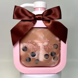 Brown Sugar Boba Scented Lotion // Thick Formula Creamy and Rich Body and Hand Lotion // Vegan and Cruelty Free Lotion // Handmade Lotion // Hydrating Lotion // Cute Girly Bow Lotion //
