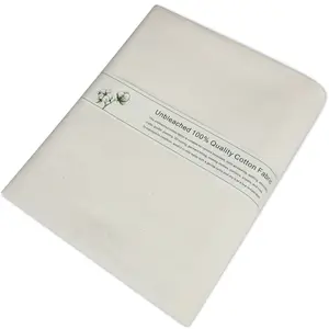 Unbleached 100% Cotton Muslin Fabric, Unbleached Natural Muslin Cloth for Sewing, Draping, Quilting, and Crafts