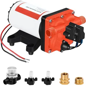High  12  RV Water Diaphragm Pump 5.5GPM 70PSI, Demand 12V DC Self Priming Water Pump with   , Wash Down for Boat Camper Marine Sprayer Garden Off-grid