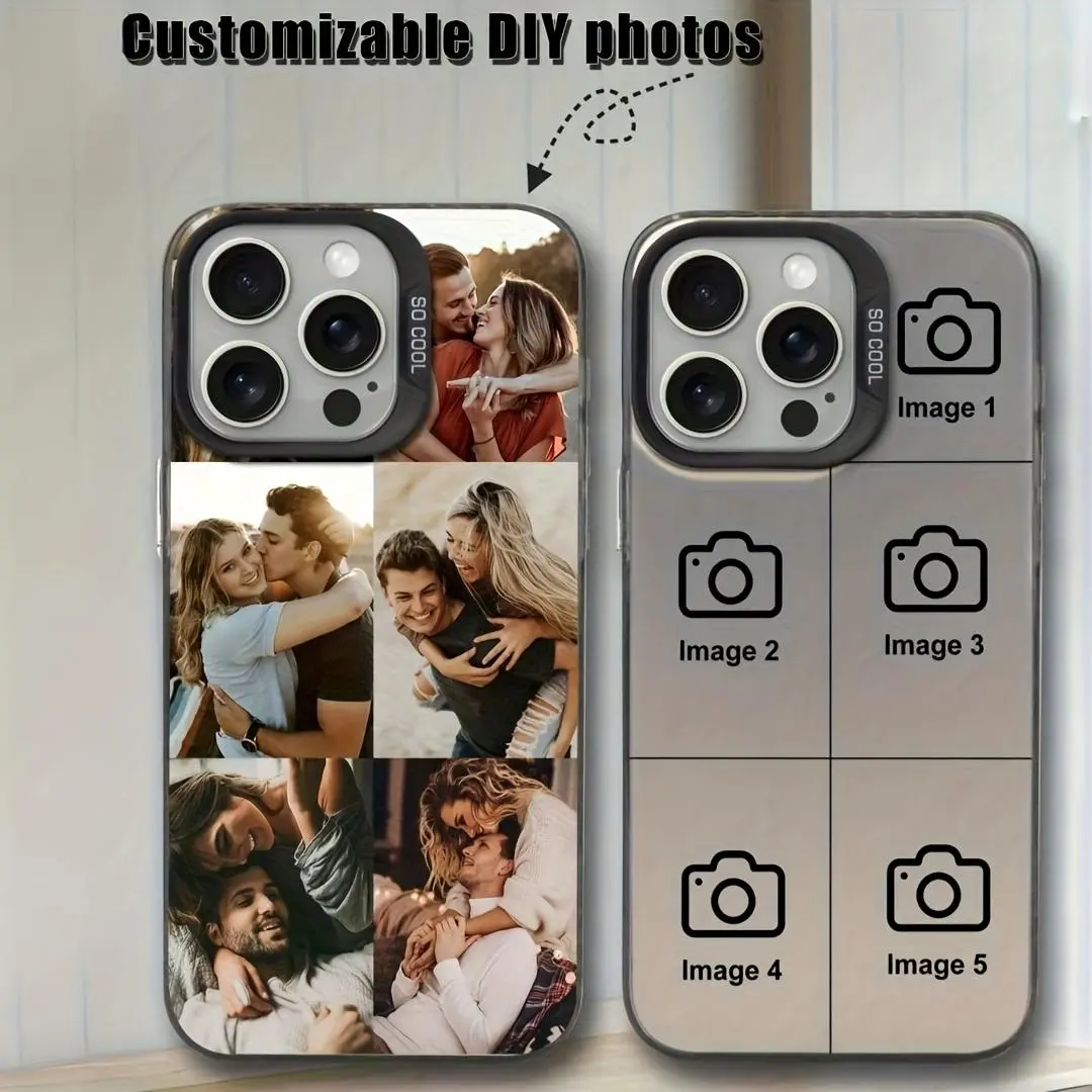 Personalization Custom Multi Po IMD Phone Case For iPhone 16 15 14 13 12 11 Pro Xs Max X XR Mini 16e 7 8 Plus SE 2020 2022