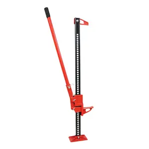 Heavy Duty 3 Ton (6000-6600 lbs) Farm Jack – High Lift Ratcheting Steel Utility Jack – Adjustable 5.12-60 Inch Range – Wear Resistant Construction – Heavy Duty 3 Ton Farm Jack All-purpose for Truck, UTV, Trailer, Tractor, SUV