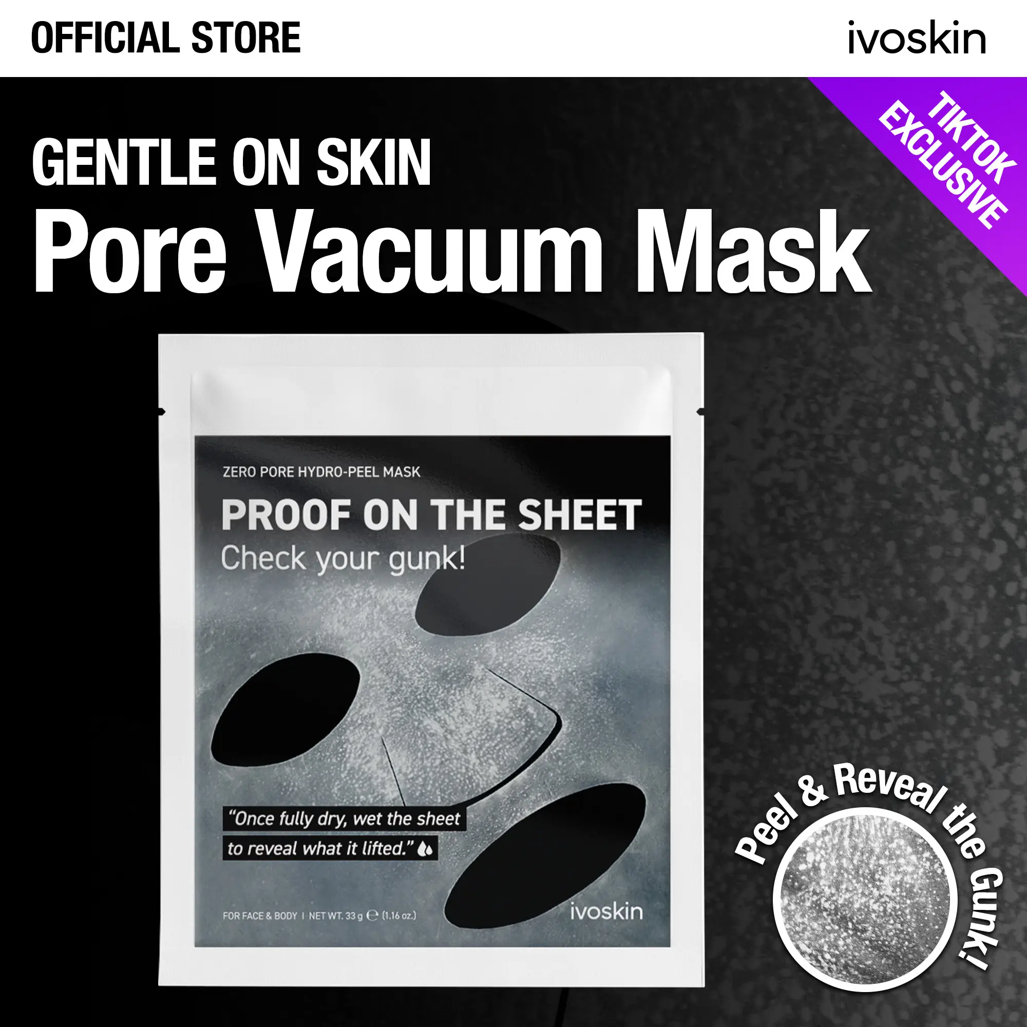 [IVOSKIN] ZERO PORE Hydro-Peel Mask (1 pack)