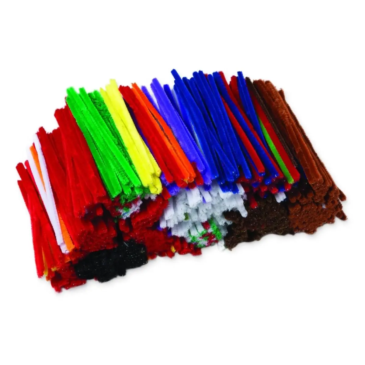 Pacon Jumbo Chenille Stems Class Pack - 6 in, Assorted Colors, Adds Texture for DIY Projects