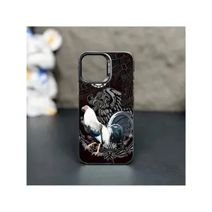Case For IPhone 16 Pro Max 15 Plus 14 13 12 11 Xs XR Cool Creative Art Rooster Pattern Matte Shockproof Anti-Scratch Stylish Smartphone Cover