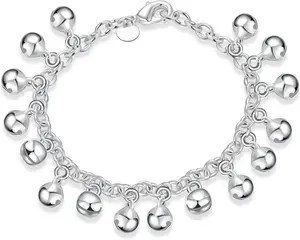 Jingling Bead Bracelet – 925 Silver Bell Jewelry for Women