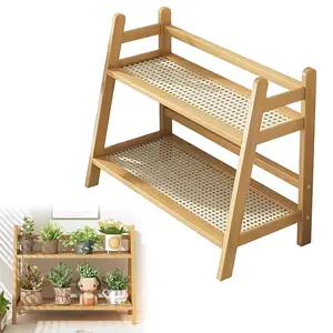 2 Tier Desktop Organizer, Multifunctional Standing Storage Rack for Office Desk Kitchen Counter, Books Spice Mug Holder, Simple Shelf for Home Dorm Office Organization