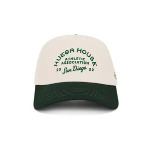Huega House Athletic Association Hat in Green & Natural Unisex