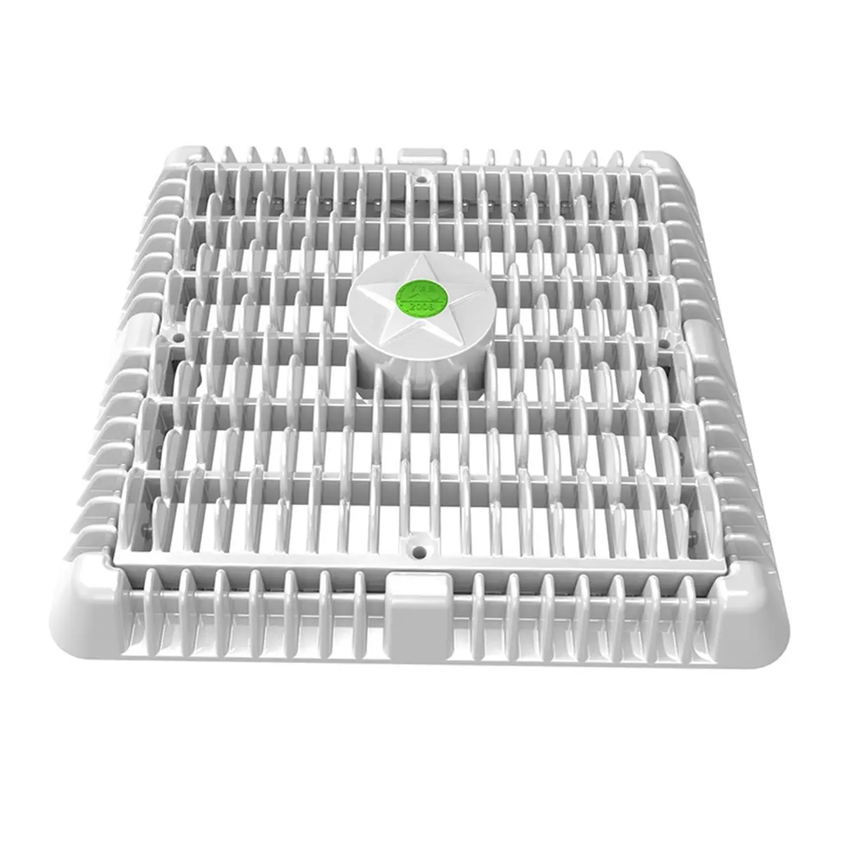 212 MAIN Aquastar Pool 9x9 in. Wave Anti-Entrapment Pool Drain with Vented Riser Ring and UV Polymer Construction