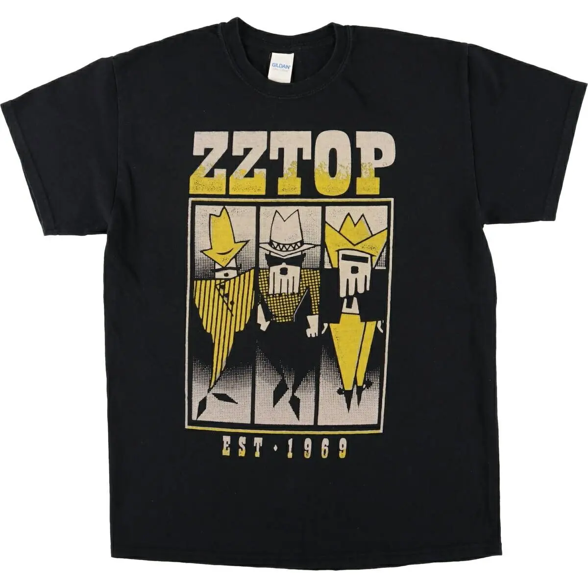 Vintage ZZ Top Band Black T-shirt Size S-3XL
