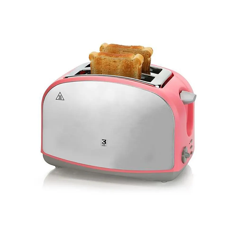 2-Slot Stainless Steel Full Automatic Toaster - Compact, Lightweight 18x25.5cm Kitchen Mini Household Breakfast Maker with Temperature Control for Bread, Sandwich Baking