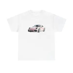Funny Porsche T-Shirt, "Money for a Porsche" Tee, Light Pink Car Shirt, Unisex Cotton Tee, Gift for Car Enthusiasts, Birthday Present