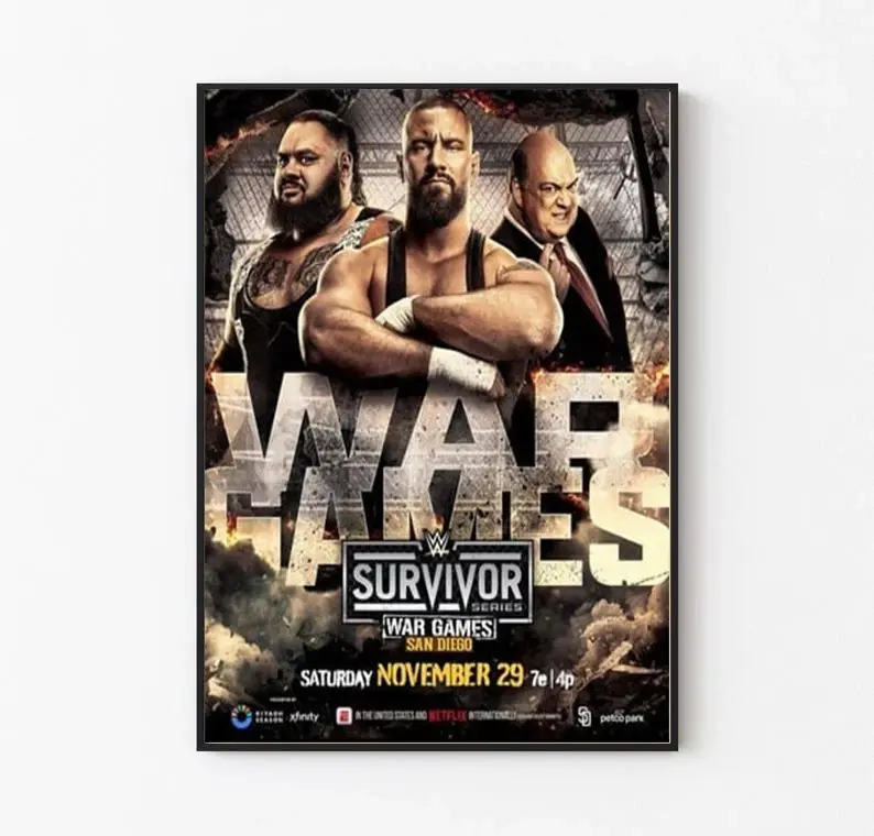 HOT WWE Survivor Series WarGames 29 Novemember 2025 poster 18x24