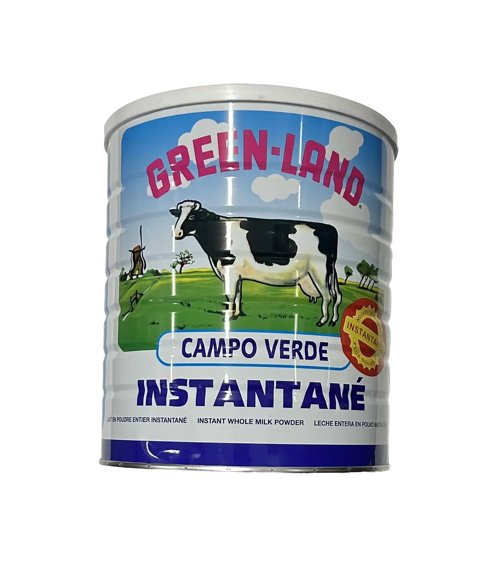 Green-Land Campo Verde Instant Whole Milk Powder - 2500g Pure, Vitamin D3-Infused, Instant Dissolve Dairy Powder, Pure Whole Milk