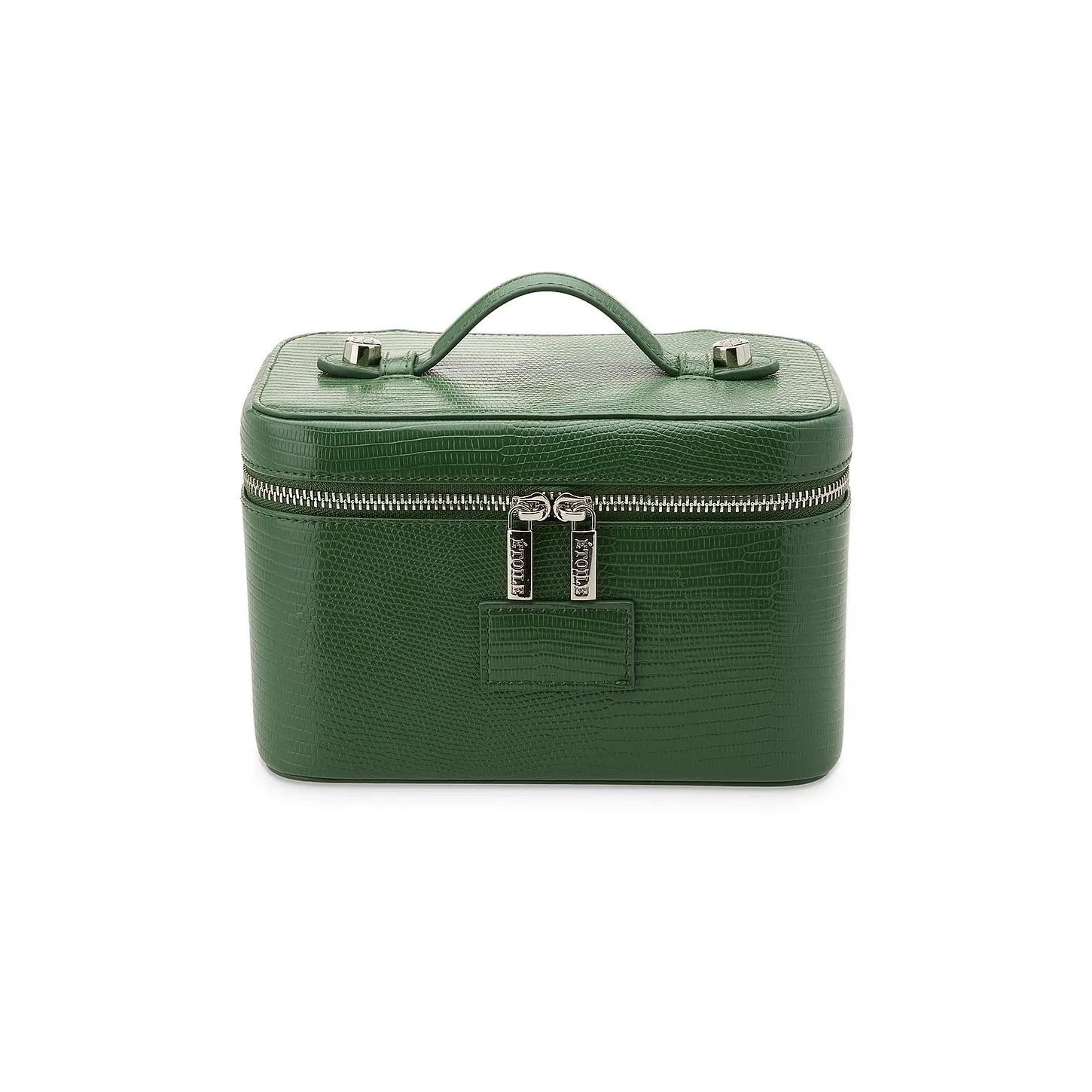 ETOILE COLLECTIVE Mini Vanity Case in Moss Lizard Print