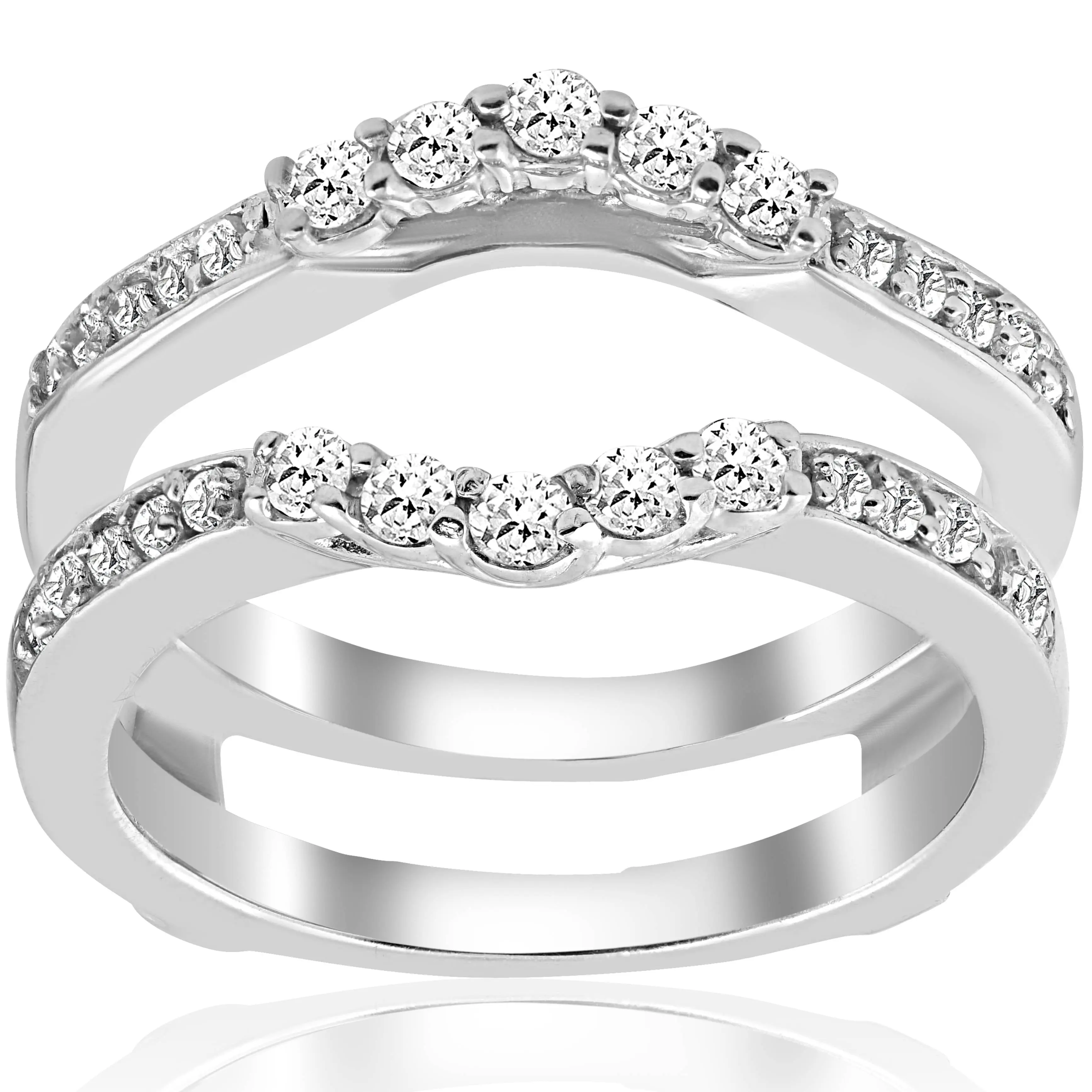 1/2ct Diamond Guard Ring Insert Enhancer 14K White Gold 1/2ct Diamond Guard Ring Insert Enhancer 14K White Gold