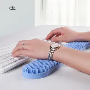 Widened Thickened TPE Keyboard Mouse Wrist Rest Pad Non Slip Ergonomic Hand Support Cushion Universal Office Outdoor Working Wrist Protector