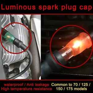 General Motorcycle Flash Spark Plug Cap - Waterproof High-Pressure Spark Plug Cap, for Motorcycle Decor Accessories - Motorcycle Modification Components