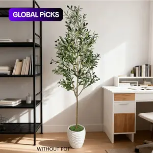 Artificial Olive Tree 110-200cm, Realistic Leaves & Trunk, Home Office Garden Wedding Store Decor, Decorative, Indoor Outdoor Use, Artificial Trees Outdoor