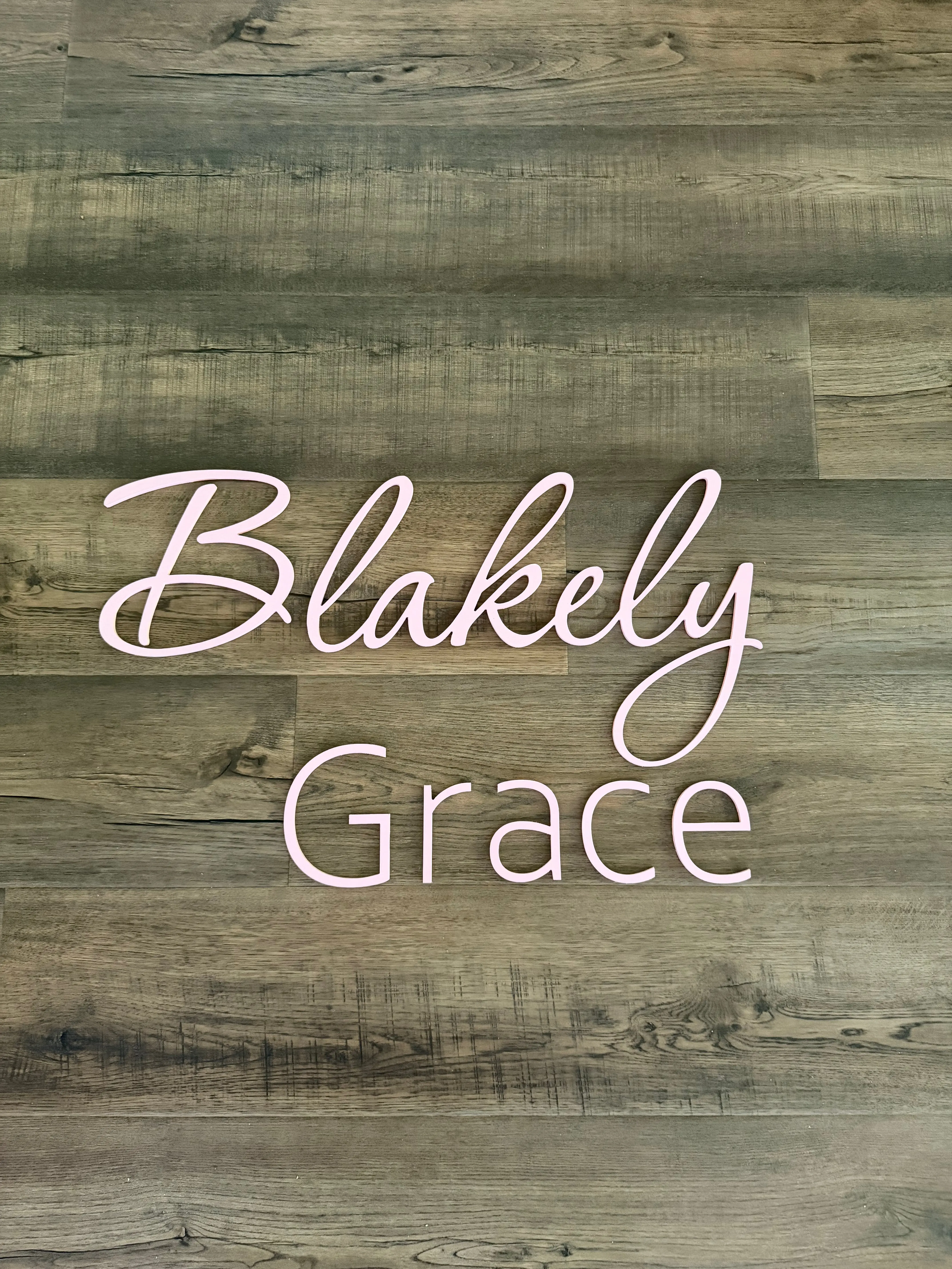 Personalized Name Sign – Custom Wooden Wall Decor for Nurseries, Weddings & Businesses