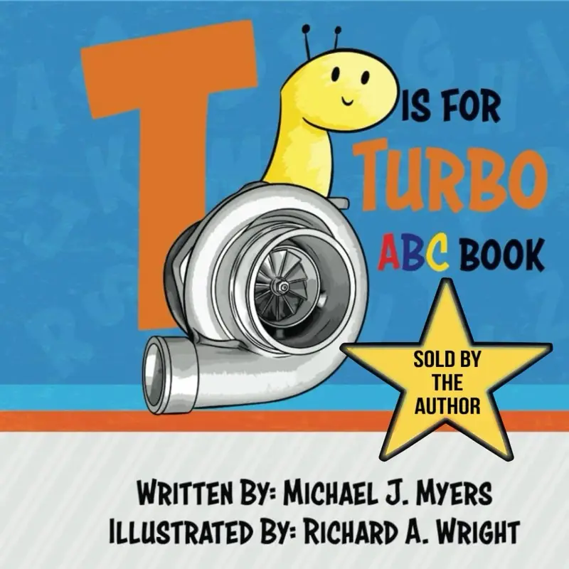 T is for Turbo ABC Book - Teach the Alphabet with CarParts!