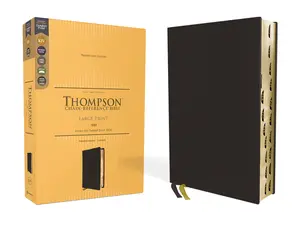 KJV, Thompson Chain-Reference Bible, Large Print, Genuine Leather, Cowhide, Black, Red Letter, Thumb Indexed, Comfort Print by Dr.  Frank Charles Thompson||Zondervan [Leatherbound Book]