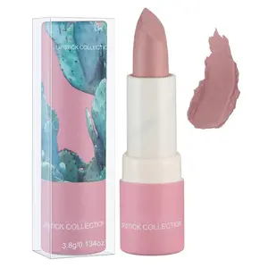 Matte Nude Lipstick, Bold & Intense Nudes Paper Tube Lipsticks Smooth Velvety Lip Gloss, Long Lasting Lip Stick Non-Stick Cup Not Fade Nude Lip Stick, Senior Matte Lip Makeup Gifts for Women and Girls