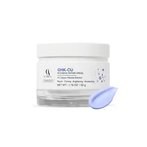 CAREL GHK-CU Intensive Barrier Repair Cream | Copper Peptide Firming & Brightening Moisturizer for Skin Barrier Support, Sensitive Skin Recovery & Healthy-Looking Glow | All Skin Types, 1.76 oz