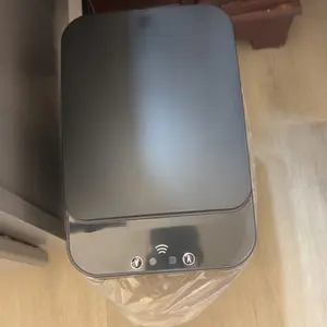 Automatic Trash Bin, Touchless Motion Sensor Smart Garbage Can (23.5cm*15.5cm*30cm) for Kitchen, Bedroom, Home Household Use，Slim Waterproof Small Trash Bin（Father's Day gift）