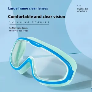Adult Large Frame Swimming Goggles Waterproof Non-Fogging Swimming Glasses HD Colorful Swimming Goggles