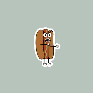 Relish-Hotdog Sticker