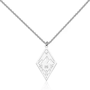 ✨ Night Court Mountain Pendant Necklace – Fantasy Lover Jewelry