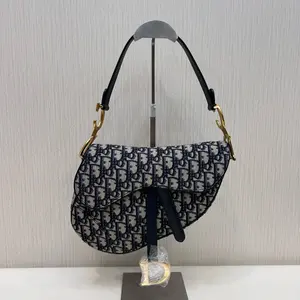 Pre-owned Dior Canvas Shoulder Bags Saddle Bag Medium 21174966