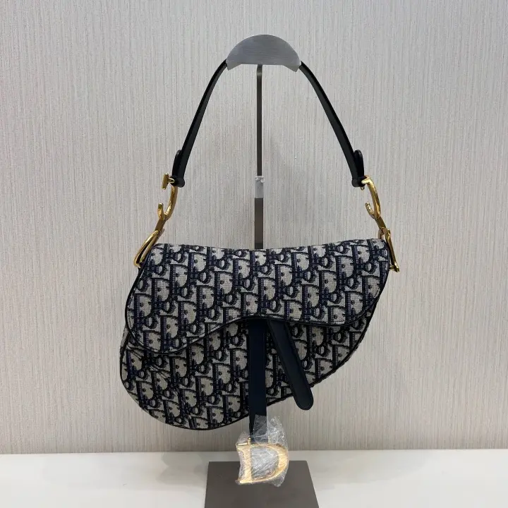 Pre-owned Dior Canvas Shoulder Bags Saddle Bag Medium 21174966